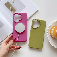 Coque de téléphone compatible avec VIVO V60, nouvelle coque de téléphone magnétique élégante, silicone liquide, coque de téléphone antichoc