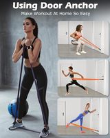 Juego de Bandas de Resistencia de Alta Elasticidad, Bandas de Asistencia para Flexiones, Bandas Elásticas para Entrenamiento Físico en Casa, Bandas de Ejercicio