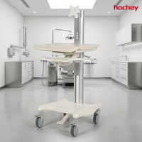 Chariot médical mobile pour instruments, fourni par l'usine, pour moniteur, ECG et équipement d'échographie