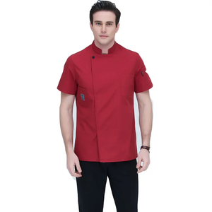 Manteau classique en tissu sergé d'uniforme de chef d'hôtel/restaurant en coton poly personnalisé/veste de chef - Product Image 2