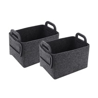 Panier de rangement pliable en feutre multifonctionnel et écologique pour couteaux, avec poignées, fabrication chinoise, tolérance de précision – Vente chaude