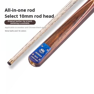 Original OMIN Mystery Blue Label taco de billar cabeza pequeña 10mm negro 8 miembros de tenis de mesa varilla bola China Snooker sin pintura - Product Image 4