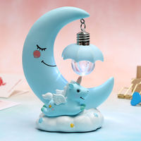 Charme créatif de carillon de vent de licorne, lumière nocturne créative, décoration de chambre, cadeau d'anniversaire de coeur de fille, pratique