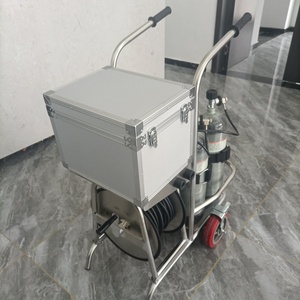 Chariot portable en aluminium pour SCBA avec poignée pliable, système d'air respirable à 4 sorties pour la lutte contre les incendies et les opérations de sauvetage dans les mines - Product Image 1