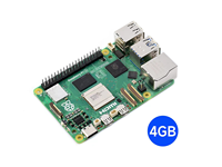 Raspberry Pi 5 2 Go 4 Go 8 Go Carte mère Broadcom BCM2712, Quad-core Cortex-A76 (ARM V8) SoC 64 bits, Fréquence 2,4 GHz