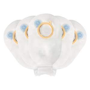 Tas kolostomi dua potong, perangkat medis Kelas I sekali pakai 15x27cm disetujui oleh rumah sakit - Product Image 1