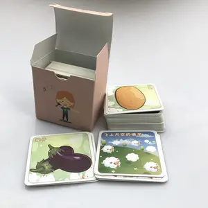 Carte à Jouer De haute Qualité Personnalisé Impression Carte De Jeu Flash Carte Éducative Pour Les Enfants Apprenant En Gros