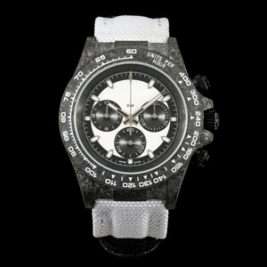 Đồng hồ Skeleton cao cấp DIW, máy 4130, tự động cơ, vỏ sợi carbon镂空, dây đeo vải - Product Image 1