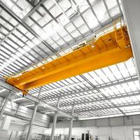 Kran Overhead Elektrik Double Girder 25 Ton yang Disesuaikan untuk Fabrikasi Struktur Baja dan Penanganan Berat di Bengkel