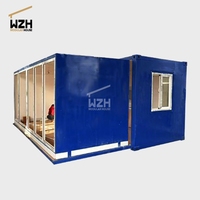 Maison minuscule préfabriquée modulaire mobile se pliante petite maison de conteneur avec l'appui technique visuel