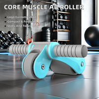 Roue abdominale pliable pour la maison, entraîneur de renforcement du tronc, équipement de fitness portable