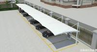 Auvent de voiture en toile PVDF imperméable, structure en aluminium sur mesure, abri pare-soleil pour voiture, bus, stationnement extérieur