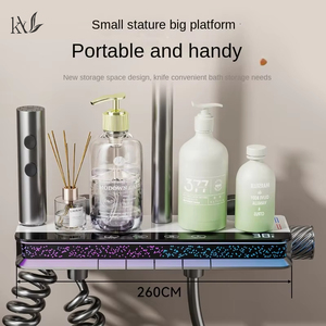 Offre Spéciale : Ensemble <span class=keywords><strong>de</strong></span> Douche en Laiton avec Effet Pluie, Vente en Gros, Système <span class=keywords><strong>de</strong></span> Douche pour Salle <span class=keywords><strong>de</strong></span> Bain à Pression d'Eau Améliorée avec Affichage Numérique et Touches <span class=keywords><strong>Piano</strong></span> - Product Image 2