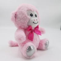 Peluche douce en gros, singe personnalisé, animaux de la jungle en peluche, jouets réconfortants en coton PP pour la décoration de fête d'anniversaire des enfants