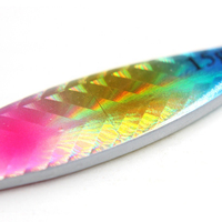 Leurre métallique lumineux simulé 7g-30g, jig rapide à coulée lente, appât plombé pour la pêche en eau douce et en mer
