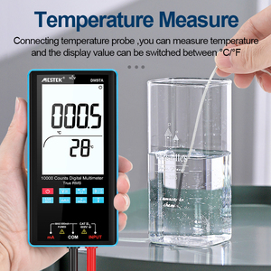 Multímetro digital 9999 T-<span class=keywords><strong>RMS</strong></span> 3,5 "Pantalla LCD a color DC AC Voltaje Capacitancia Ohm Diodo Multimetro NCV Hz Live Wire Tester - Product Image 2