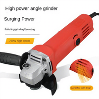 Meuleuse d'angle électrique 100 mm 800 W, meuleuse de 4 pouces, machine de découpe, de meulage et de polissage
