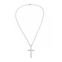 Collier en chaîne métallique abordable et tendance avec pendentifs croix pour femme - Vente en gros de bijoux