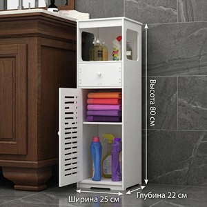 Bathroom <b>Corner</b> Cabinet 3 Tier Freestanding Storage Organizer With Drawer For Toilet Paper And Towels - Product Image 5