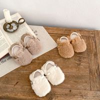 Chaussures d'hiver pour bébés garçons et filles, chaudes et épaisses, antidérapantes, à semelle souple pour la marche