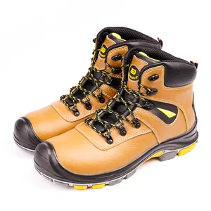 ODM Sports Outdoor functional leather waterproof safety shoes hiking ankle boots