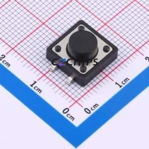 KH-12X12X6H-SMT-D Tactile Switch SMD-4P,12x12mm Switch ( Switch Length: 12mm )( Switch Width: 12mm )( Switch Height: 6mm ) - Product Image 1