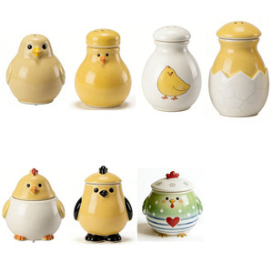 Bouteille à condiments en céramique multifonctionnelle faite à la main en forme de poussins mignons pour la cuisson au barbecue et l'utilisation en cuisine - Product Image 6