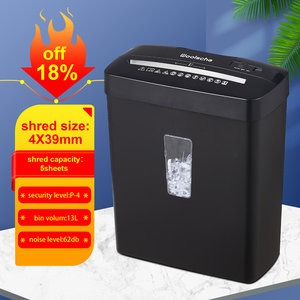 C220P petit bureau bureau 5 feuilles <span class=keywords><strong>déchiqueteuse</strong></span> de <span class=keywords><strong>papier</strong></span> usagé 13L lumière 220mm A4 taille bande découpée Machine pour le traitement du <span class=keywords><strong>papier</strong></span> - Product Image 4