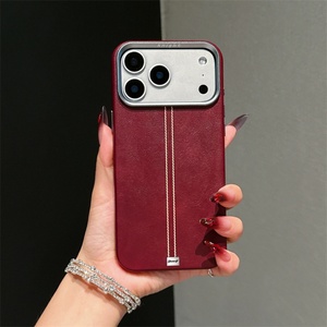 เคสโทรศัพท์หนัง PU คุณภาพสูงแบบแม่เหล็กสำหรับ iPhone 17 13 14 15 16 Pro Max พร้อมปุ่มสัมผัสกล้อง ป้องกันฝาหลัง - Product Image 6