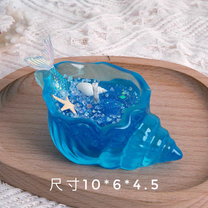 Bougie en cire de gel longue durée en forme de conque, parfumée aux senteurs uniques de coquillages marins, pour la décoration de salles de fête et comme accessoire photo - Product Image 5