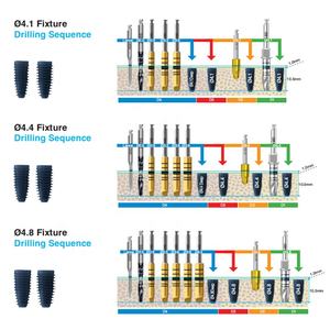 Kit d'implantation dentaire chirurgicale Megagen Blue Diamond, version standard, kit chirurgical Blue Diamond original, équipement dentaire - Product Image 4