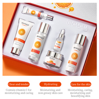 Nouvel Ensemble de Soins du Visage BIOAQUA en Gros, Éclaircissant à la Vitamine C pour Peau Naturelle et Traitement de l'Acné