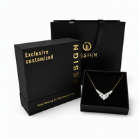 Boîte d'emballage coulissante pour bagues et boucles d'oreilles - Boîte cadeau de luxe personnalisée avec logo (matériau papier premium)