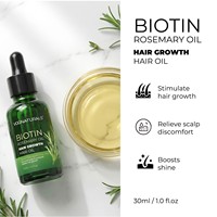 Minyak Rambut Elixir Pertumbuhan Rambut Rosemary OEM, Perawatan Kulit Kepala Penguat Rambut dengan Peppermint, Keratin, Kolagen, Minyak Argan, dan Minyak Tea Tree