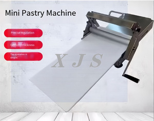 Petit <span class=keywords><strong>laminoir</strong></span> manuel en acier inoxydable laminateur de pâte à laminer pour croissant/pain/pain cuit à la vapeur - Product Image 4