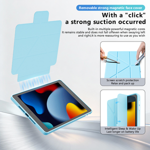 Étui de protection en alliage d'aluminium pour tablette <span class=keywords><strong>iPad</strong></span> 10,2 pouces 7e/8e/9e génération avec emplacement pour stylet et protection magnétique - Product Image 3