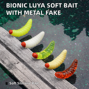 OEM Weiyu Señuelo Biónico Blando para Caza y Pesca, Gusano de Pan con Cabeza Roja Sumergido, Señuelos de Silicona y Metal al por Mayor para Pesca de Fondo en Lago - Product Image 3
