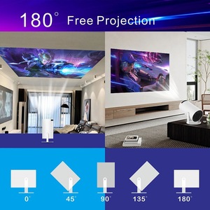Customized <b>Projector</b> Android 11 4K 1280*720P HY300 Pro + Dual <b>Wifi</b> 260ANSI 180.flexible BT5.0 Outdoor Portable <b>Projector</b> - Product Image 3
