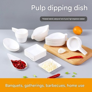 Barquettes jetables personnalisées en pulpe de canne à sucre, compostables, de qualité alimentaire, pour sauces et contenants alimentaires, idéales pour les barbecues - Product Image 6