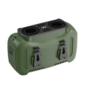 Ventiladores Portátiles Personalizados con Logotipo, Manos Libres, Pantalla Digital de Doble Canal, 12000mAh, Sin Aspas, con Rociador de Agua, para Exteriores y Automóviles - Product Image 1
