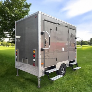 Modern High Quality Portable Restroom Trailer Mobile <b>Outdoor</b> Steel Bathroom with <b>Shower</b> for Kitchen Use - Product Image 3
