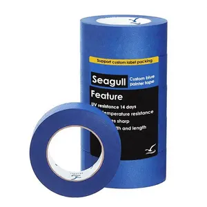 Tape For Painting Blue Color Resist 80 Degree Painting Masking Tape China For Spaying And Painting