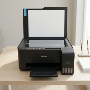 Imprimante jet d'encre compacte pour usage domestique, 90 % neuve, compatible avec l'impression mobile sans fil L3153, copie <span class=keywords><strong>couleur</strong></span>, numérisation, <span class=keywords><strong>multifonction</strong></span>, tout-en-un - Product Image 1