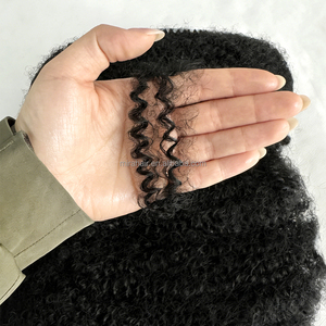 <span class=keywords><strong>Extension</strong></span> per trecce <span class=keywords><strong>afro</strong></span> elasticizzate di alta qualità, texture riccia naturale, <span class=keywords><strong>capelli</strong></span> sintetici morbidi in massa per micro trecce - Product Image 4