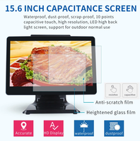 Terminal TPV Tactile Android Tout-en-un 15 Pouces pour la Commande en Restaurant avec Double Écran