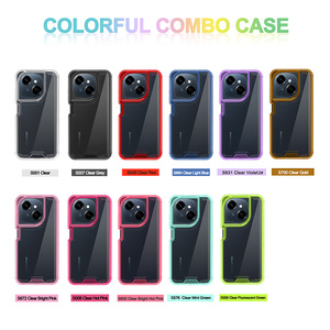 Funda Protectora Transparente 3 en 1 a Prueba de Golpes para Infinix Hot 60 Pro+ Smart <span class=keywords><strong>10</strong></span>+ Pop <span class=keywords><strong>10</strong></span> Spark 40 Pro+, Carcasa Transparente - Product Image 2