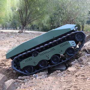 Giảm Giá Giá Tins-13 Lớn Xe Tăng Ugv Cao Su Theo Dõi Khung gầm Di Động Nền Tảng <span class=keywords><strong>Robot</strong></span> Với Sốc Hấp Thụ Hệ Thống - Product Image 6