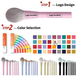 8 pièces <span class=keywords><strong>de</strong></span> pinceaux <span class=keywords><strong>de</strong></span> maquillage rose, étiquettes personnalisées, jolies yeux, little Beauty Vegan, haute qualité, pour maquillage cosmétique - Product Image 5