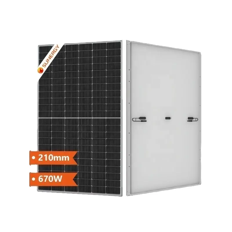 210 Zellen 650 W 660 W 670 W 700 W monokristallines halbschnitt-Solarpanel zum Verkauf CE TUV-Zertifizierung