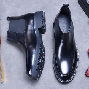 รองเท้าหนังวัวแท้คุณภาพสูงขนาดใหญ่สำหรับธุรกิจแบบเป็นทางการ ปี 2025 หัวแหลม สีเข้ากัน รองเท้าผู้ชาย - Product Image 6